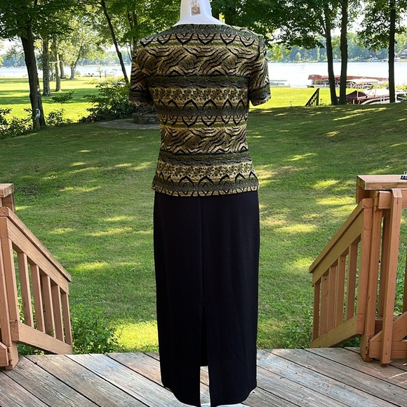 Vintage Dressbarn 80’s stretch sheath dress 8 - Picture 4 of 10